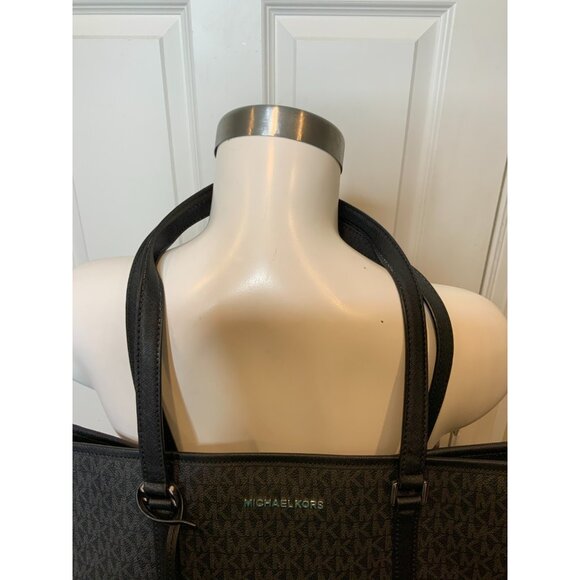 Michael Kors Black Pebbeled Leather Maisie Large Logo 3-in-1 Tote Bag - Picture 3 of 11